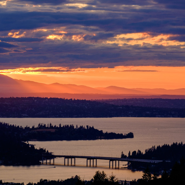 Sunset over Lake Washington
